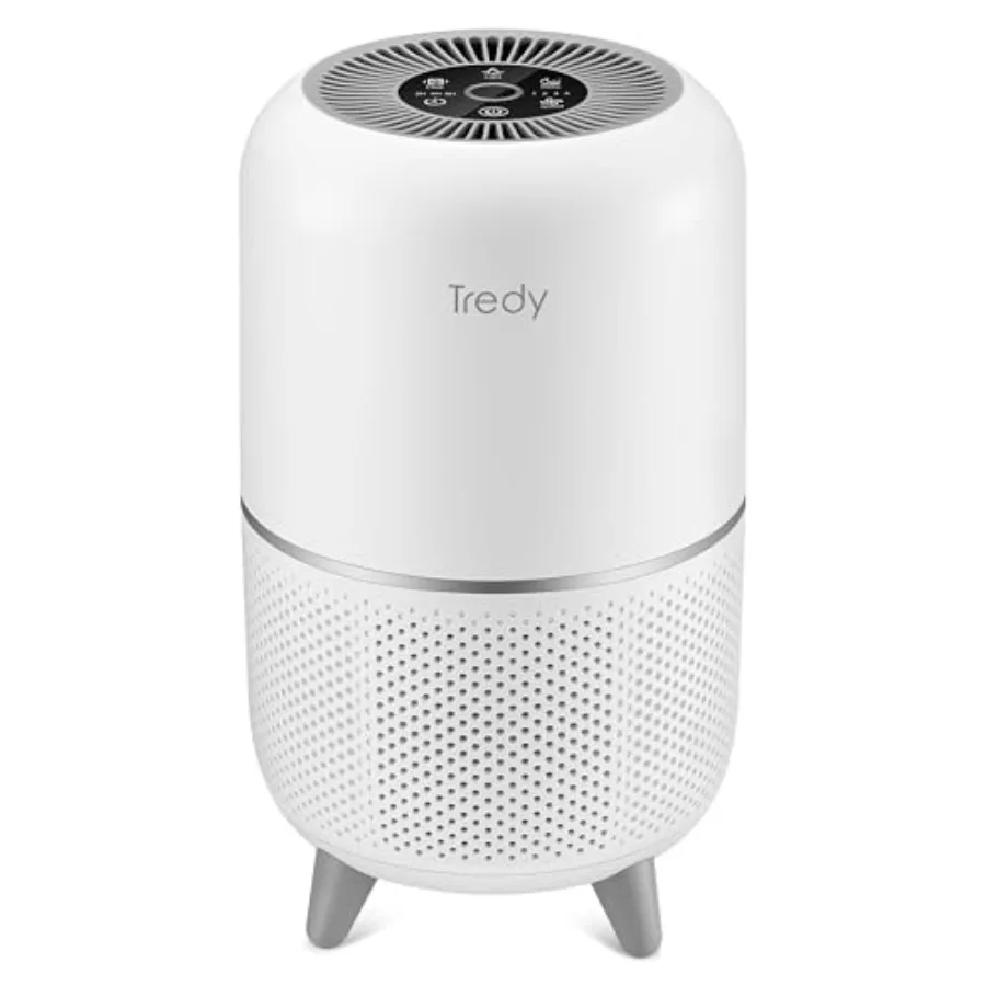 Purificador de Aire HEPA para el Hogar, para Habitaciones Grandes de 200 Pies Cuadrados, con Sensor de Calidad del Aire, Filtra el Aire y Elimina Alergias, Moho, Polvo, Humo y Olores