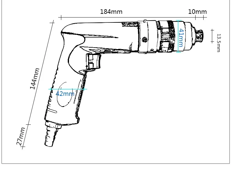 Pneumatic air riveting removal drill tool, air waste rivet removing drilling machine,  air Broken rivet nut Remove Drill