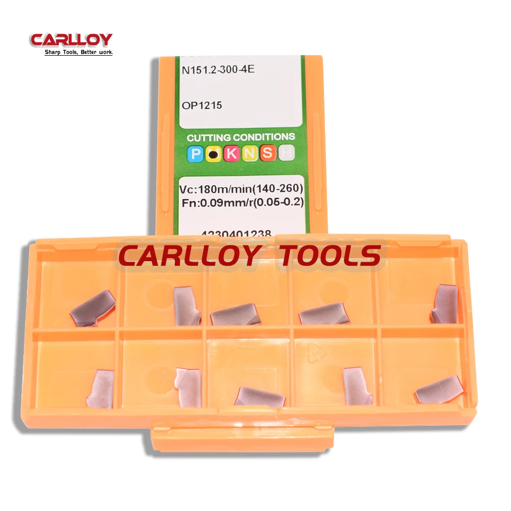 

3mm N151.2-300-4E 4mm N151.2-400-4E OP1215 OP1315 Carbide Parting Insert Original Cutting Tool Tips