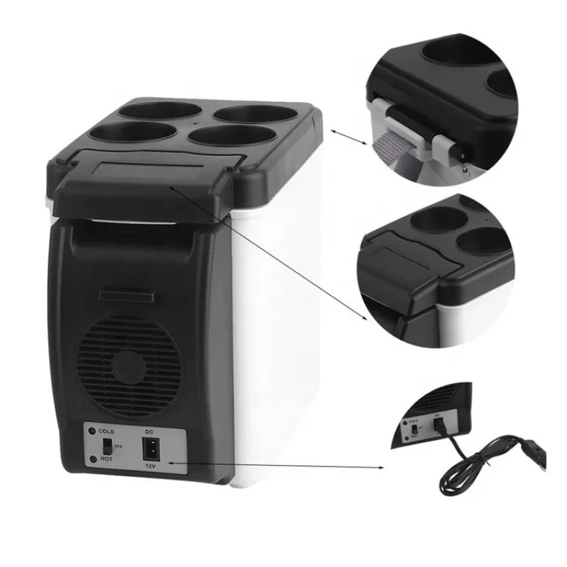 Heavy Duty 6L Portable Mini Car Fridge Cooler Warmer 12V for SUV Truck Overland Camping Parts