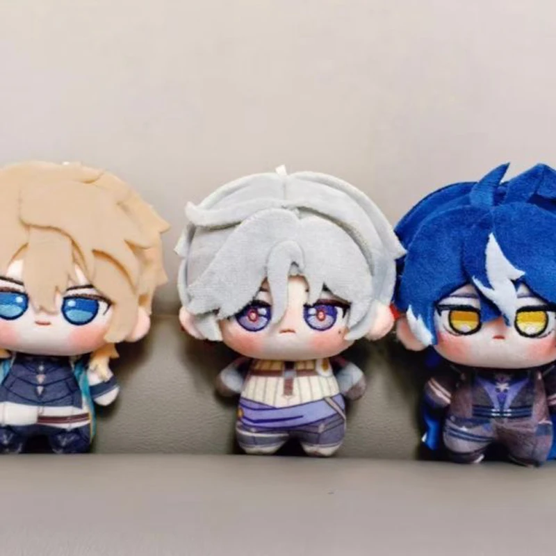 10cm Genshin Impact Illuga Varka Flins Plushie Stuffed Doll Toys Illuga Plush Pendant Keychain Doll Birthday Xmas Gifts