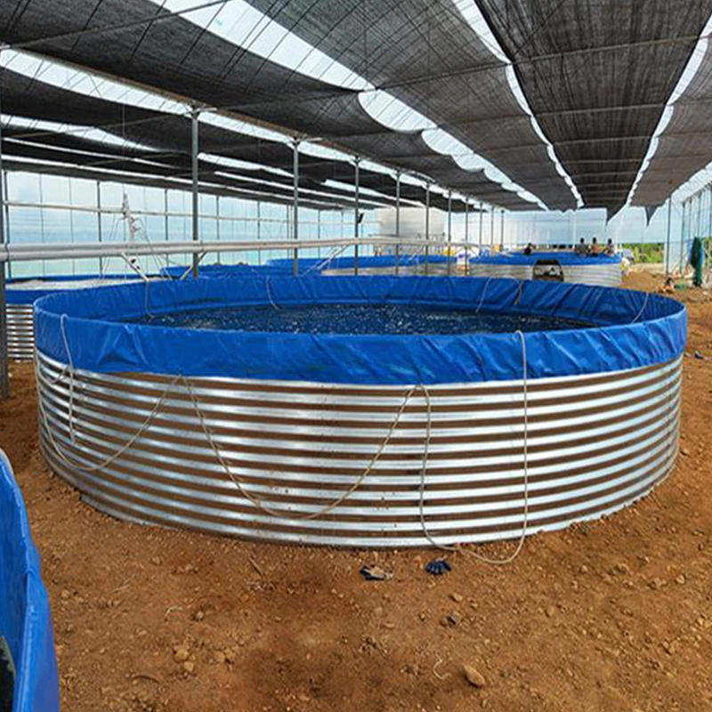 Waterproof Pvc Canvas Fish Tank Farming Round Fish Pond Tank Pvc Tarpaulin Fish Pond And Tank