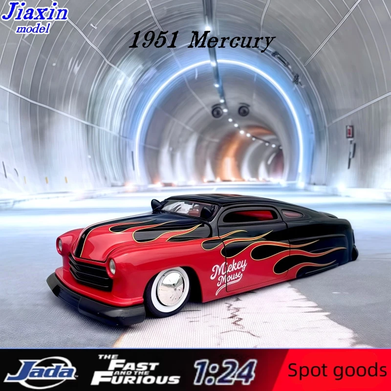 

Jada 1/24 Mercury, недорогой винтажный автомобиль 128, модель автомобиля из сплава Mercury, орнамент, подарок ребенку