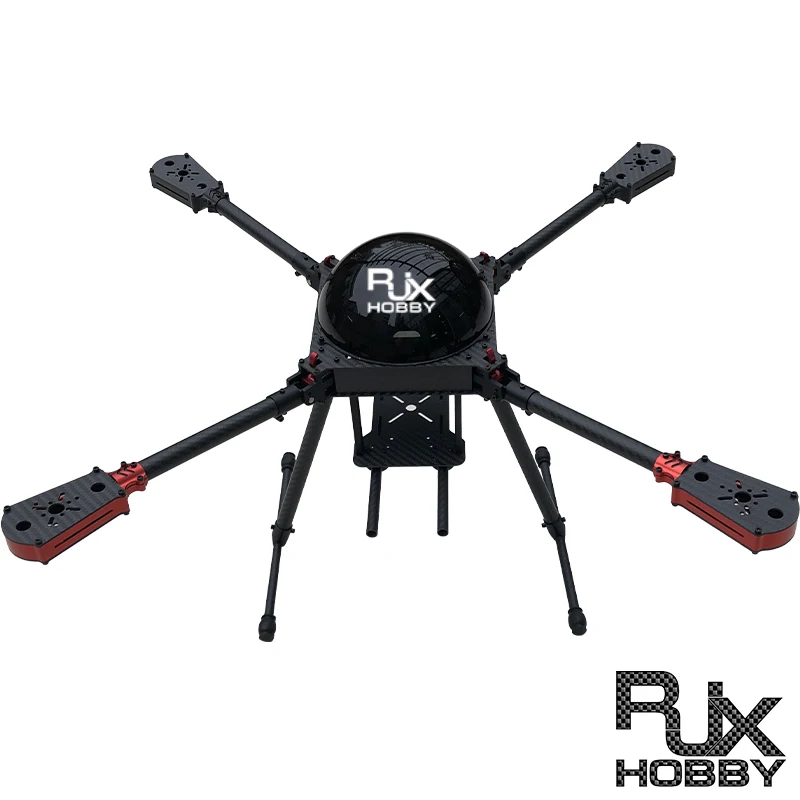 

RJXHOBBY 650mm Drone Frame Quadcopter Body Accessories 4Axis DIY Carbon Fiber Umbrella Folding Quadcopter Frame with Motor Mount