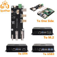 Raspberry Pi 5 Option Kit Easy-Adapter /OR PCIe-To-ETH /OR PCIe-USB-Hub /OR PCIe-M.2-NVM-SSD Case Kit