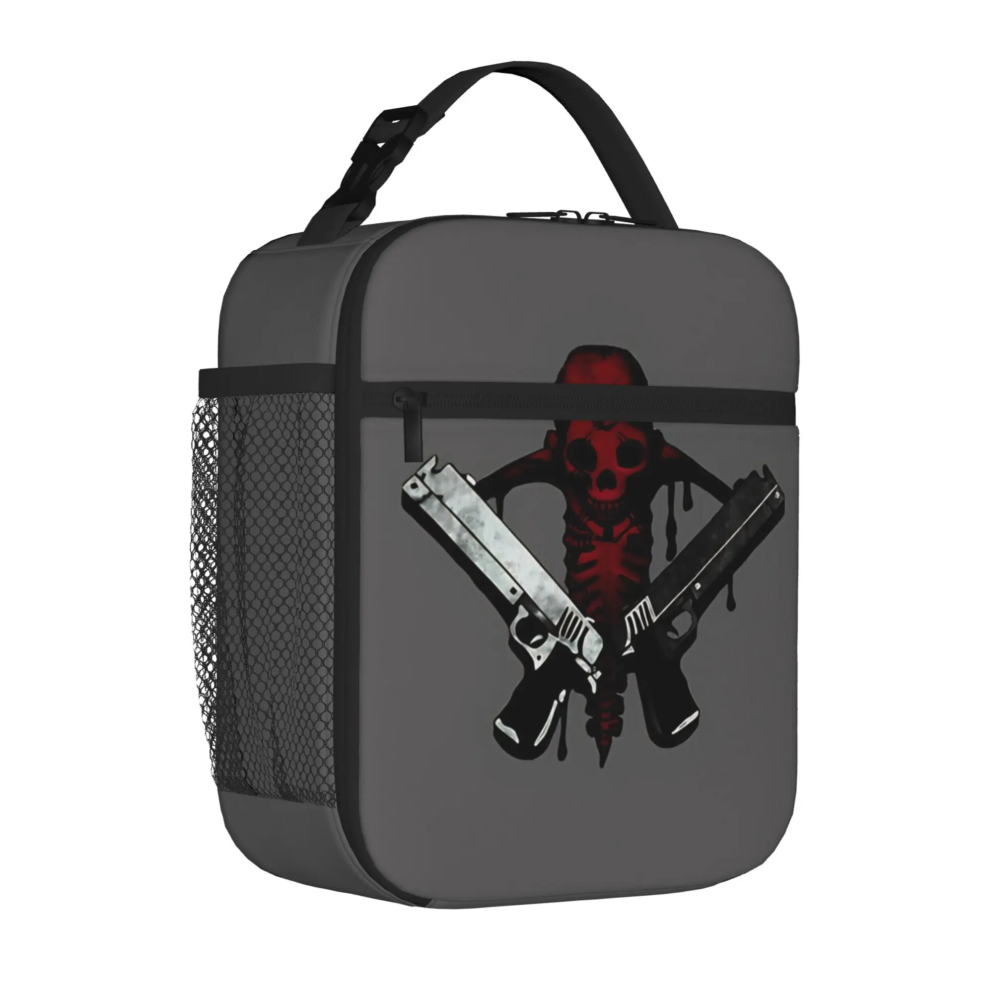 1 Piece Portable Lunch Container swordsman  Zipper Closure Durable Pocket D-Devil May Cry For Lunch Box Bag