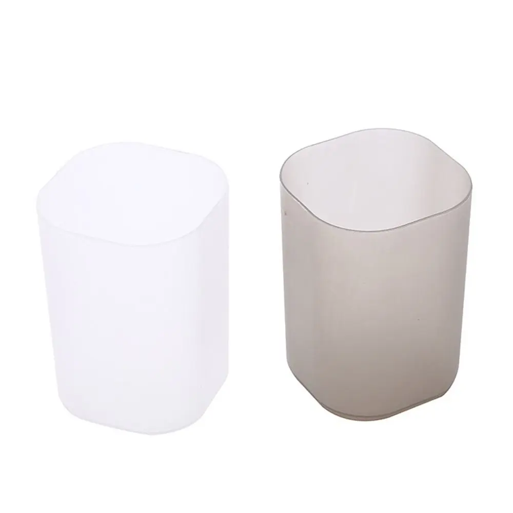 

New PP Pen Container Frosted Transparent Desktop Storage Box Stationery Supplies Multifunctional Pen Box