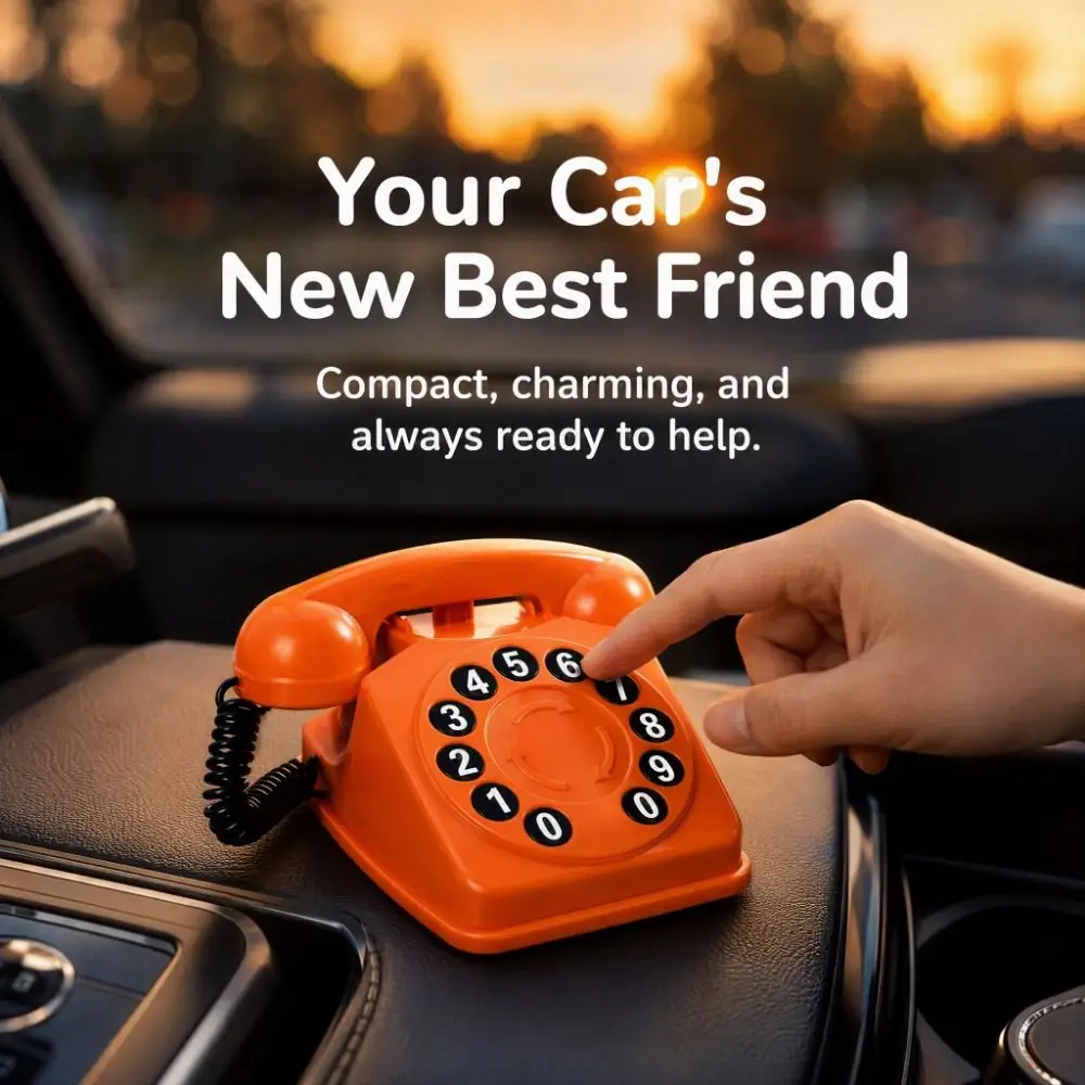 Retro Temporary Parking Sign Creative Landline Telephone Temporary Parking Number Plate Novelty Portable Telephone Parking Plate