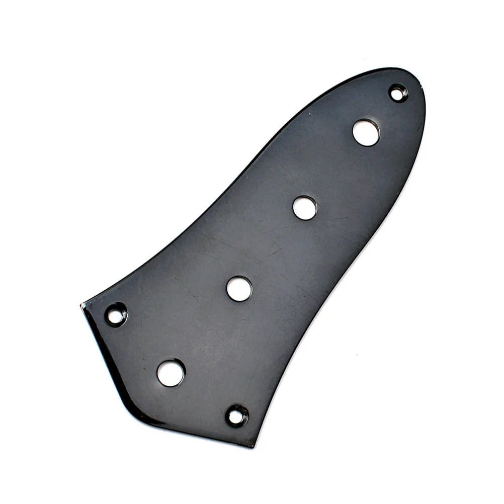 

Black 4 Hole Vintage Control Plate Chrome Steel Replacement Part for Electric Guitar Bass Instrument Iron Plate