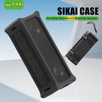 Sikai Bluetooth Speaker Silicone Case for Anker Soundcore3  Shockproof Portable Cover for Outdoor Cycling Travel