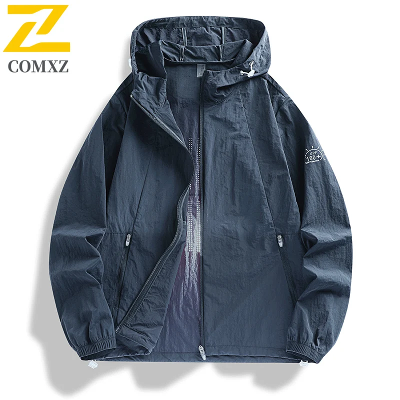 

Summer Ice Silk UV Protection Jacket - UPF50+ Pure Color Hooded Skin Coat for Men W omen Outdoor Sports Sunscreen clothing 2025