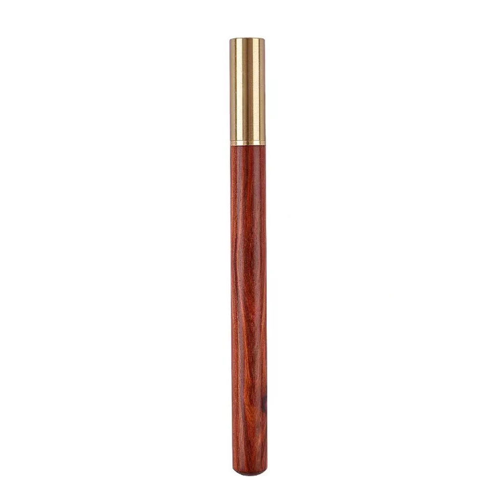 1 + 10 Teile/satz Vintage Holz Körper Kugelschreiber Messing Ball Roller Pen Metall Kappe Kugelschreiber Schreibwaren Schule Business Geschenke liefert – Detail 10