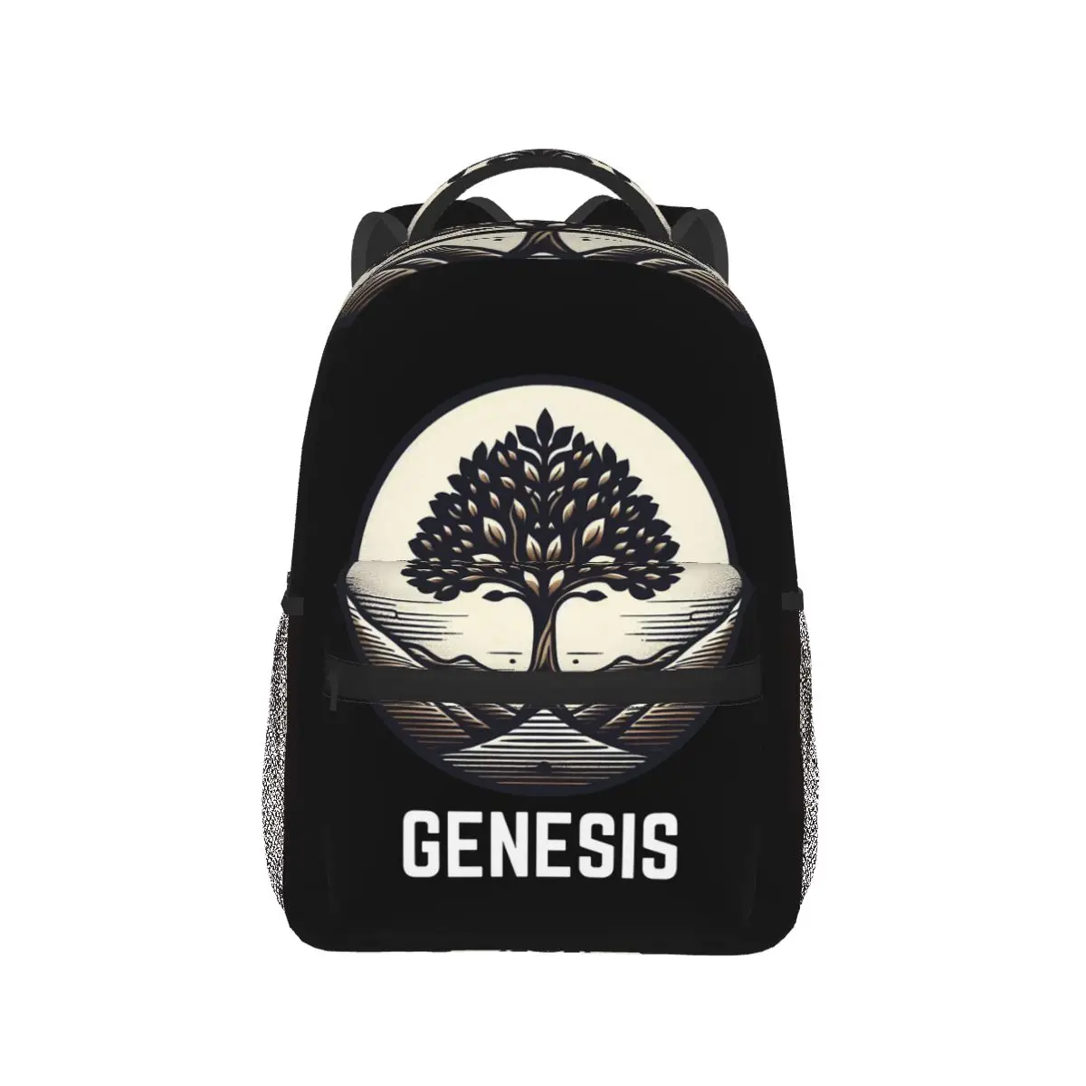 Genesis Scripture Couture (Dark Pallet Series) Student Backpack School Bag Hiking Travel Daypack Fashion Bookbag Shoulder Bags