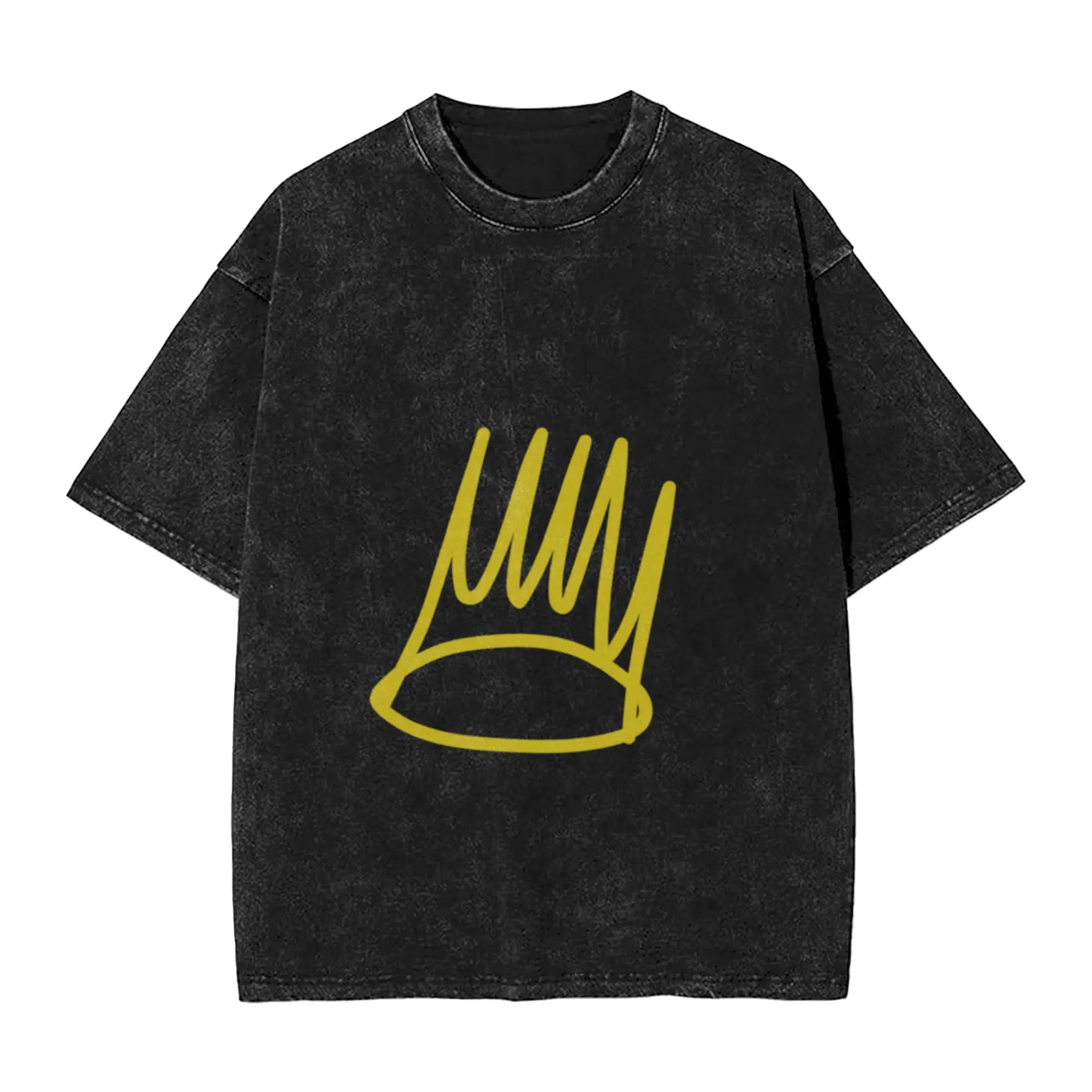 j cole born sinner crown Unique Chic A T-Shirt Oversized Short Sleeve Men's Women's Cotton Tees Tops
