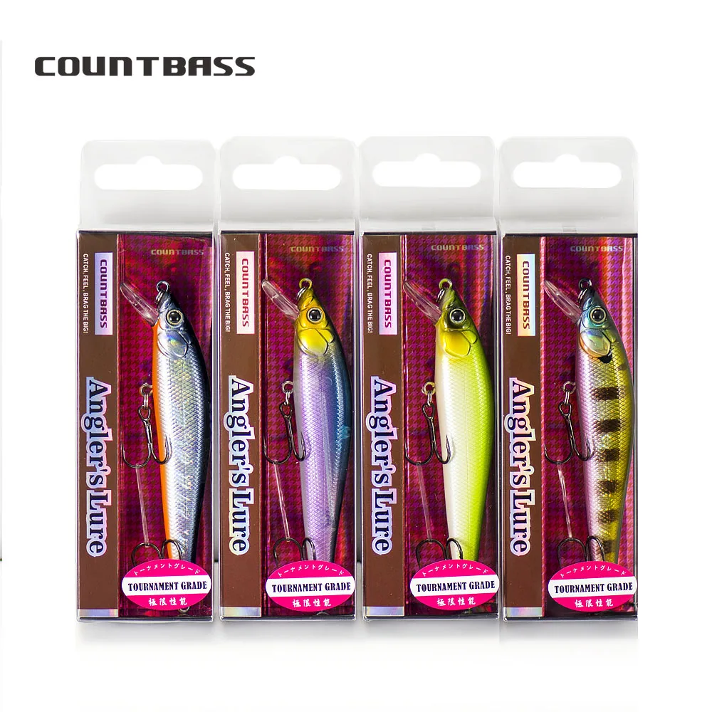 COUNTBASS Floating Minnow 90 mm 11,4 g Deep Diving Jerk Baits Tiefe 0,8–1 m Hardbaits Angler\'s Fishingg Lures Wobbler