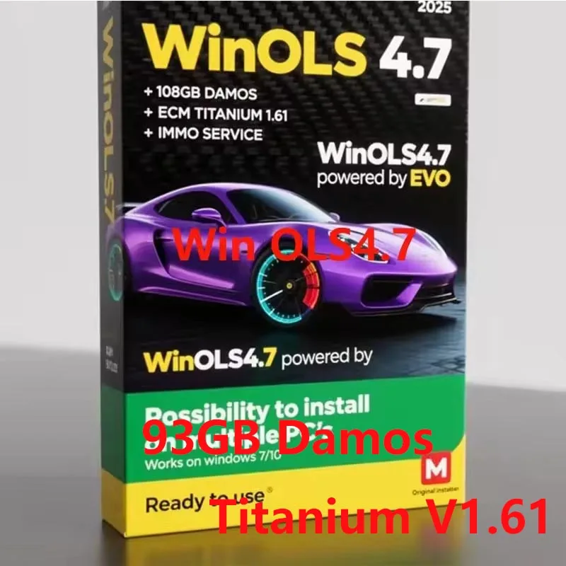 

Newest ECU Programming Tool Winols 4.7 Software 93GB Damos Files ECM Titanium V1.61 Installation Video Included