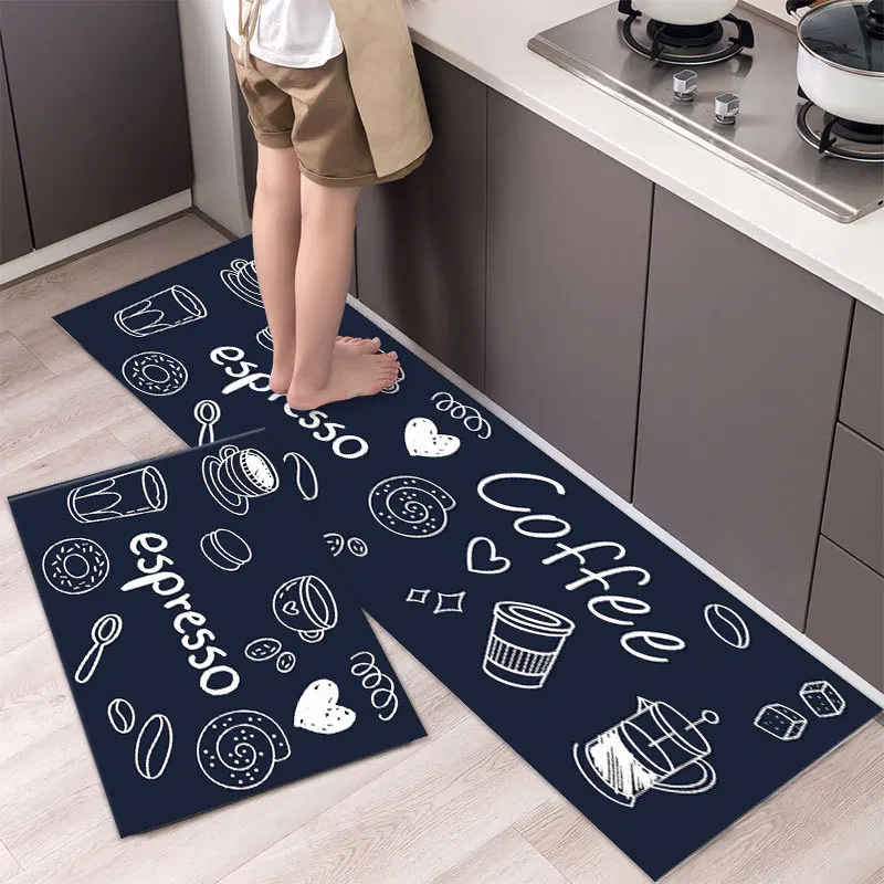 

Comic Style Kitchen Mat Entrance Doormat for Living Room Rug Home Bedroom Floor Hallway Balcony Anti-Slip Carpet