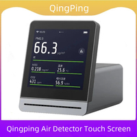 Qingping Smart Air Detector 2nd Touch Screen Control Temperature Humidity Sensor CO2 PM2.5 Quality Monitor for Xiaomi Mijia