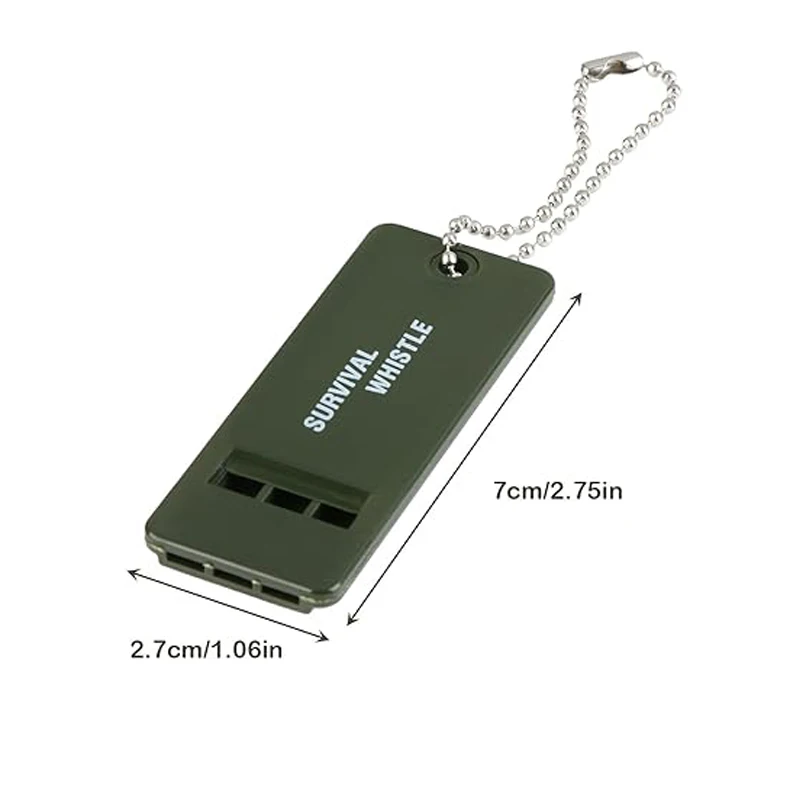 صافرة طوارئ متعددة الصوت، صفارة نجاة ثلاثية التردد، صفارة عالية الملعب للأماكن الخارجية والزلازل والإنقاذ من الكوارث. #3