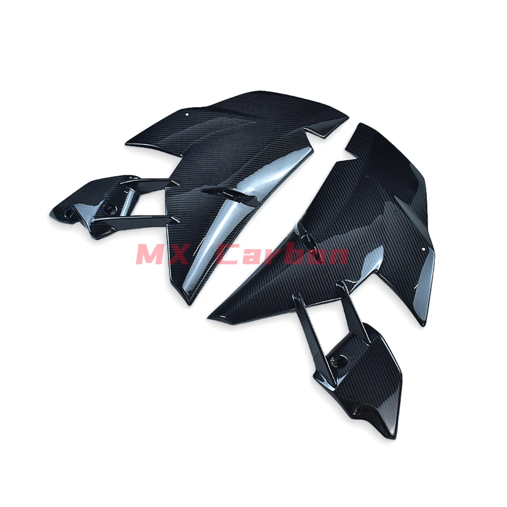 Motorcycle Modified Real Carbon Fiber Large Side Panels Accessories Side Fairing For Kawasaki H2/H2R 2015+