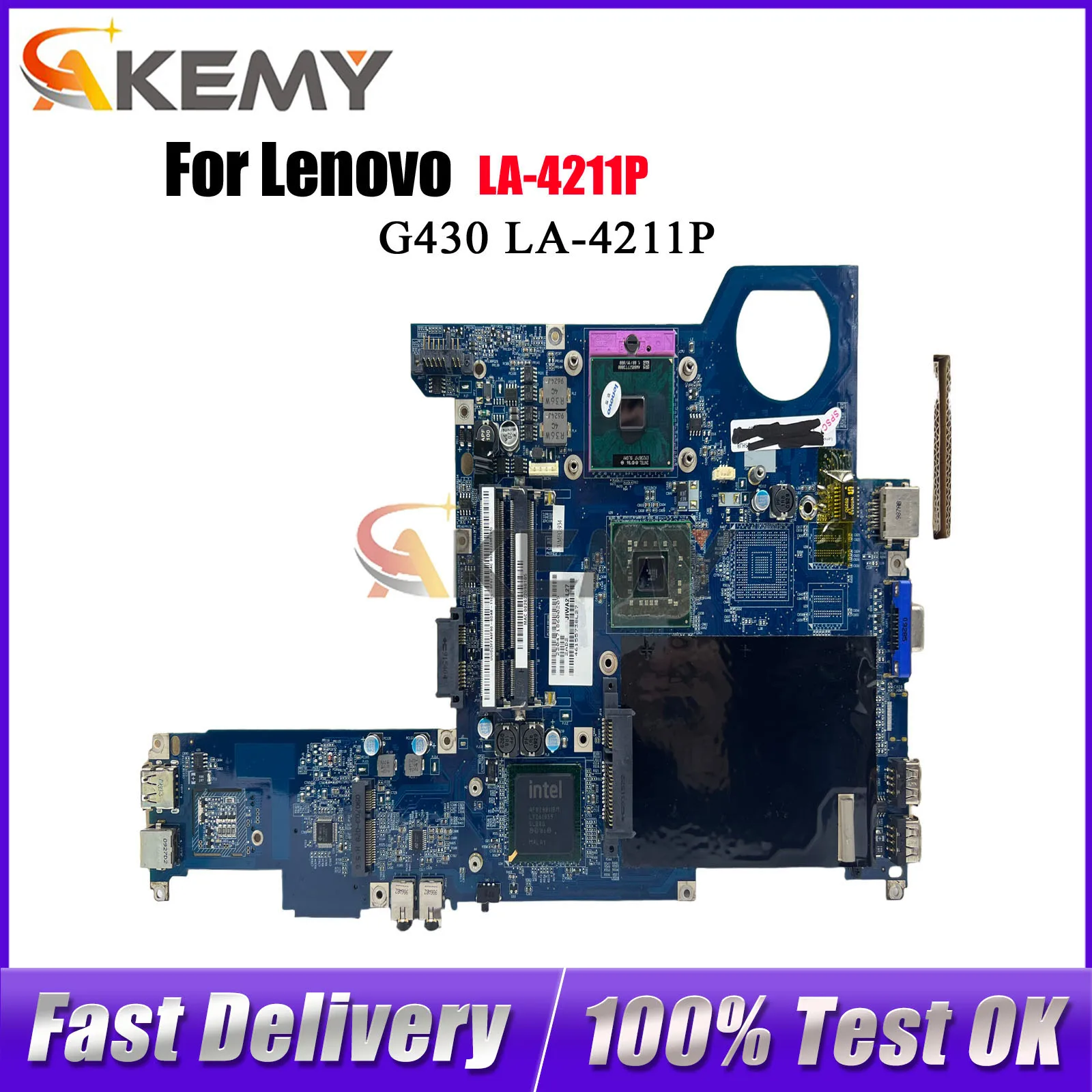 

Материнская плата для ноутбука Lenovo Ideapad G430 LA-4211P с DDR2 GL40, 100% протестировано, ОК