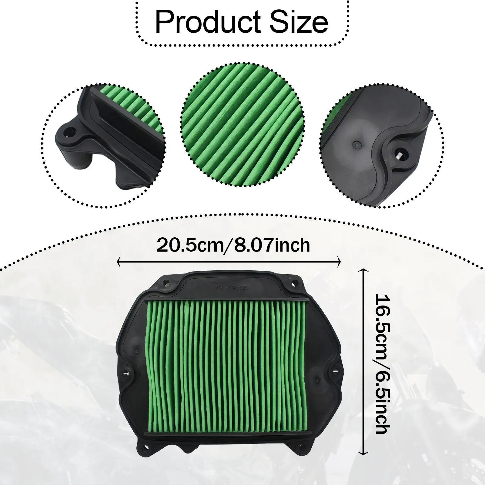 فلتر هواء للدراجات النارية عالي الأداء وعملي ومحمول مباشر يحل محل الهواء #6