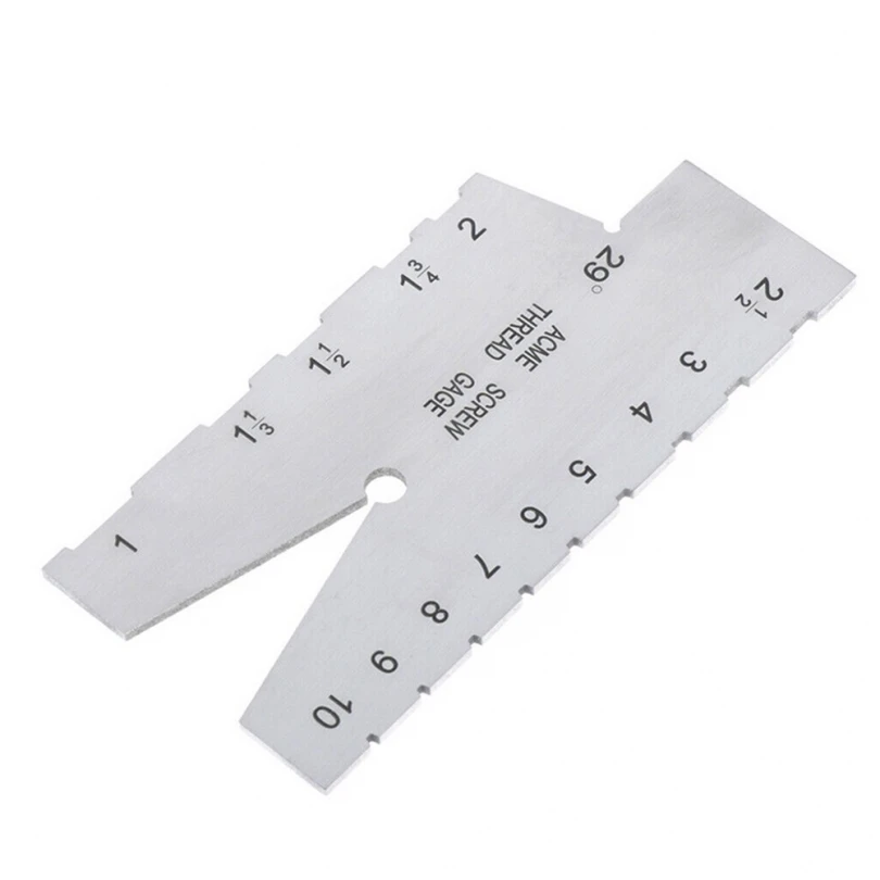 

Stainless Screw Thread Gauge 29 Degree ACME Welding Ruler Gage Tool Measuring Tapes Hand Tool Woodworking Screw Pitch Gauges