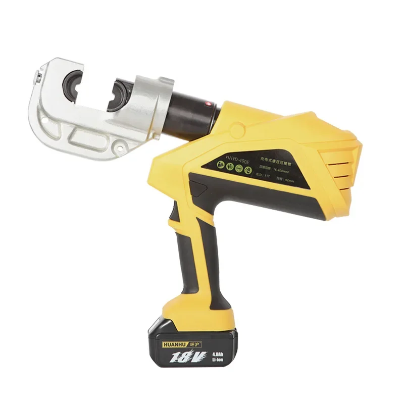 

HHYD-400E Rechargeable Hydraulic Crimping Pliers Portable for Copper & Aluminum Terminals Continuous Crimping Tool