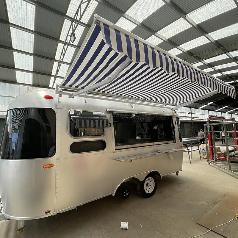 Изготовленный на заказ мобильный прицеп для кофе, прицепы для грузовиков быстрого питания, полностью оборудованная тележка для еды с кофейным мороженым и колесами на продажу