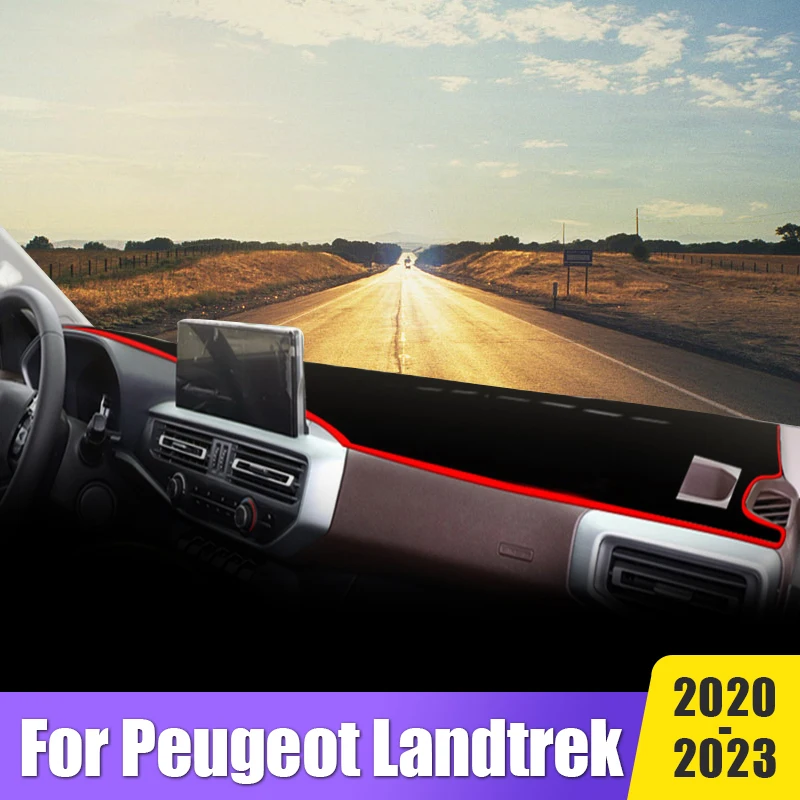 

Car Dashboard Cover Mat Dash Board Sun Shade Pads Anti-UV Non-Slip Case Accessories For Peugeot Landtrek 2020 2021 2022 2023