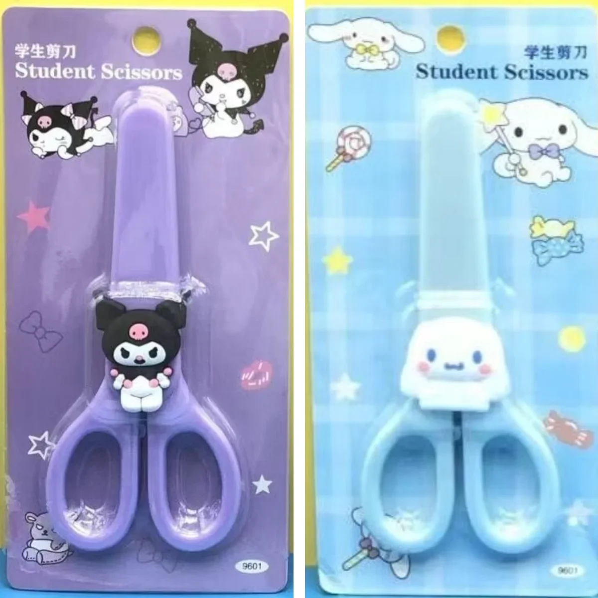 2024 New Sanrio Scissors Sanrio Mymelody Kuromi Cinnamoroll Travel Portable Design Stainless Steel Cutter for Paper Work gift