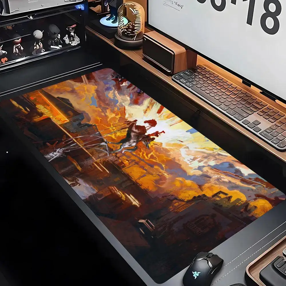 Disco Elysium Mouse Pad Computer Xxl Pc Gamer Gabinete Gaming Accessories Keyboard Table Mat Deskmat Mousepad Rug