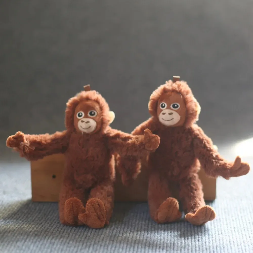 20 سنتيمتر لطيف قرد صغير قلادة أفخم دمية الحيوان معلقة Plushies دمية حقيبة قلادة لينة محشوة ظهره المفاتيح أفخم الدمى
