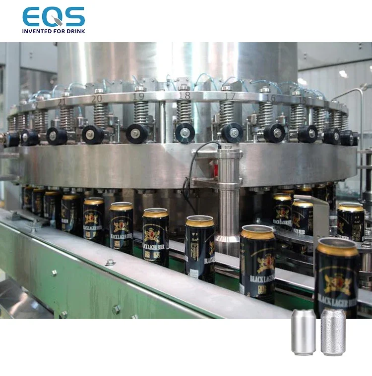 Full Equipped Isobaric Pop Can Fruit Beer Bottling Production Line Filling Machine