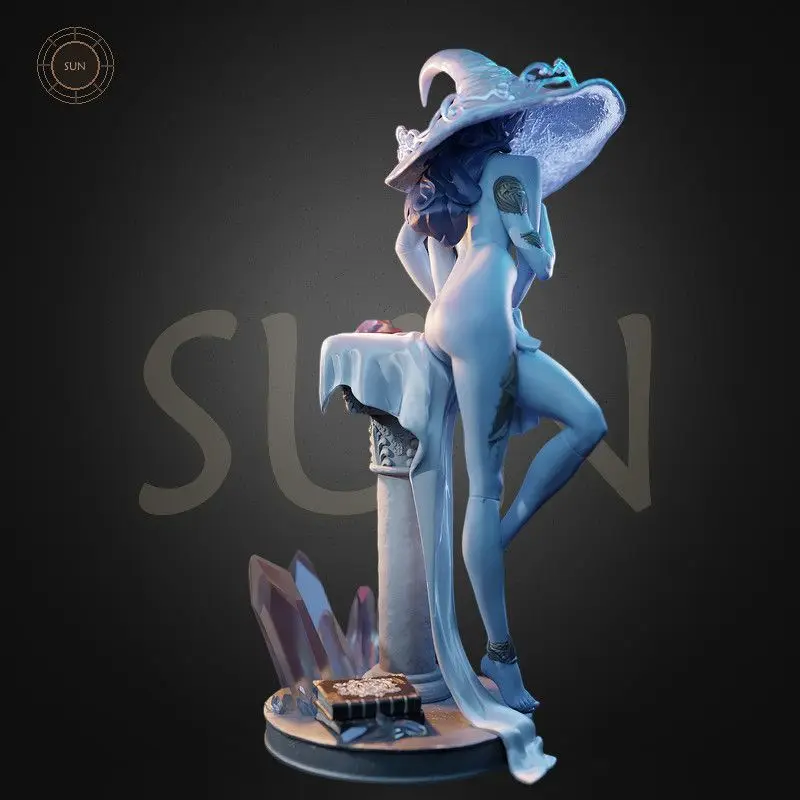 Deep Sea Witch High-precision Printed Resin Unpainted Figure Ornament Decoration Craft Gift DIY Self-assembly Models