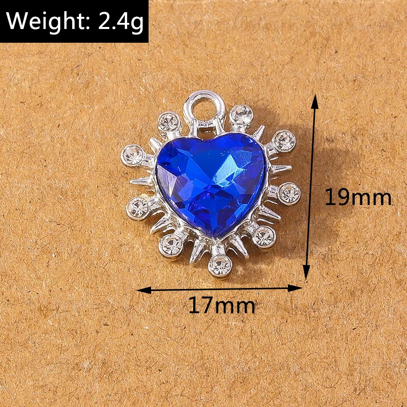 10 Stück 17*20mm Funkelnder Kristall CZ Schneeflocke Charms Anhänger für Schmuckherstellung DIY Ohrringe Halskette Zubehör Zubehör – Detail 3