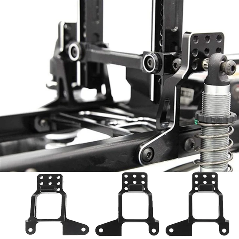4 Uds. Soporte de torres de choque delanteros y traseros de aluminio para 1/10 RC Crawler TRX-4 TRX4 piezas de mejora, rojo