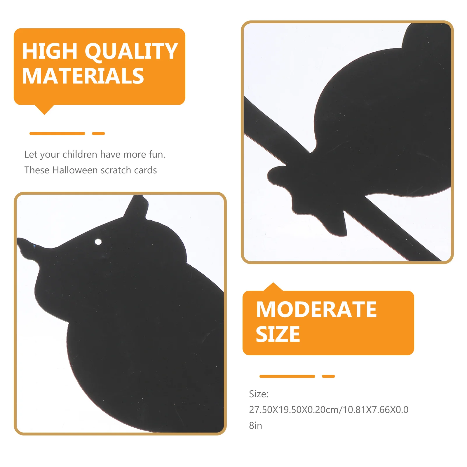 8 مجموعات مضحك خدش ورقة الخفافيش النمذجة الحرفية أطقم الإجهاد الحسي الإصدار بطاقات الصفر DIY بها بنفسك المواد الفنية #3