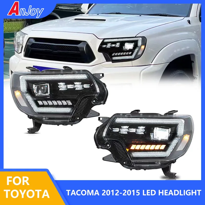 

Fit For Toyota Tacoma 2012 2013 2014 2015 Tacoma LED Headlight LED DRL Project Lens Dynamic turn signal Headlamp assembly