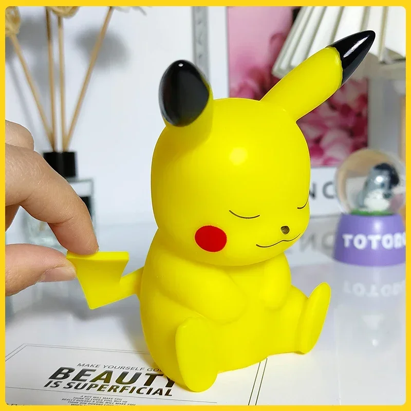 Pokemon Pikachu Night Light Glowing Anime Figures Toy Pokemon Pikachu Cute Bedside Led Lamp Kawaii Children Birthday Gift Girl