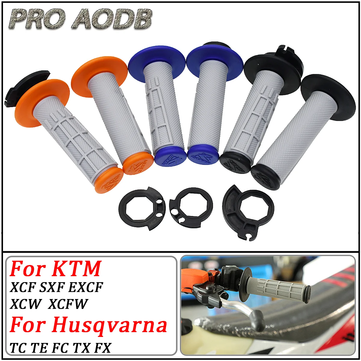 

Motorcycle Handlebar Lock-on Grips Tube For Husqvarna TC TE TX FC FX For KTM SXF XCF EXCF XCFW EXC 250 300 350 450 500 2006-2023