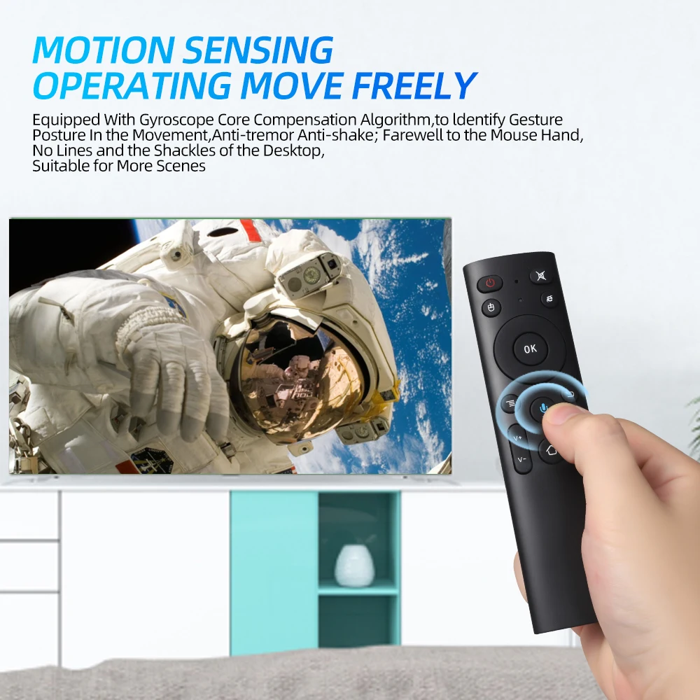 2.4G Air Mouse Wireless Remote Control 3 Gyro Voice Remote Control Motion Sensing IR Learning Remote for Android TV Box Mini PC