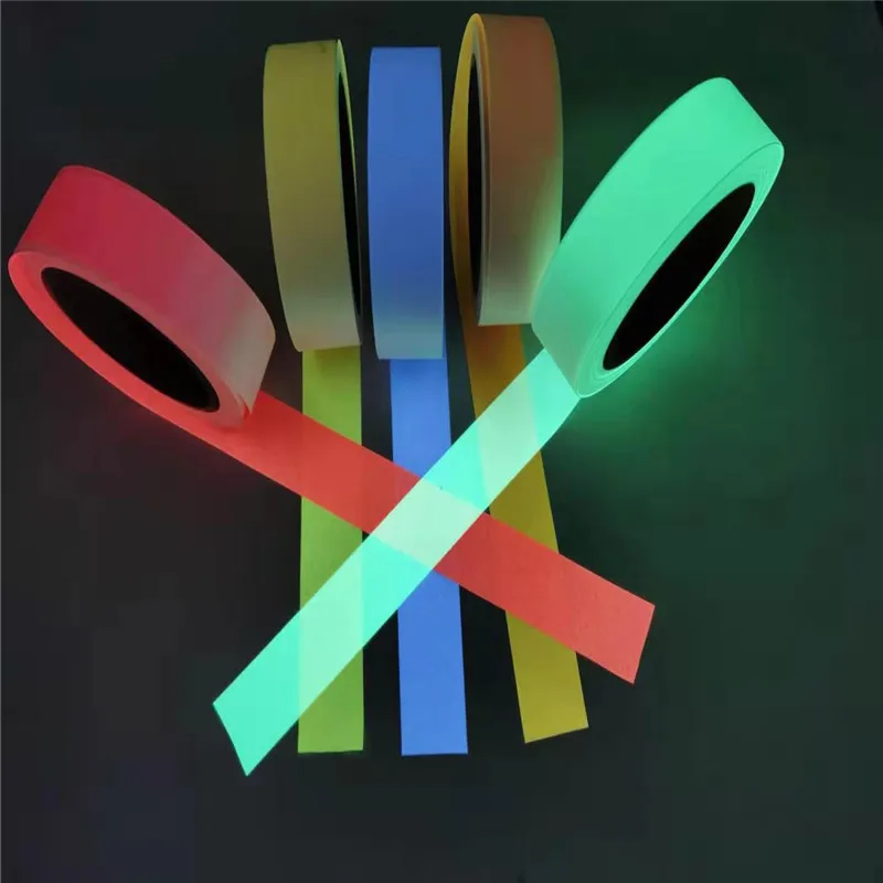 3cmx5m  Luminous Fluorescent Fabric Gloves Hats Stage Performances Clothing Glowing In Dark Tape