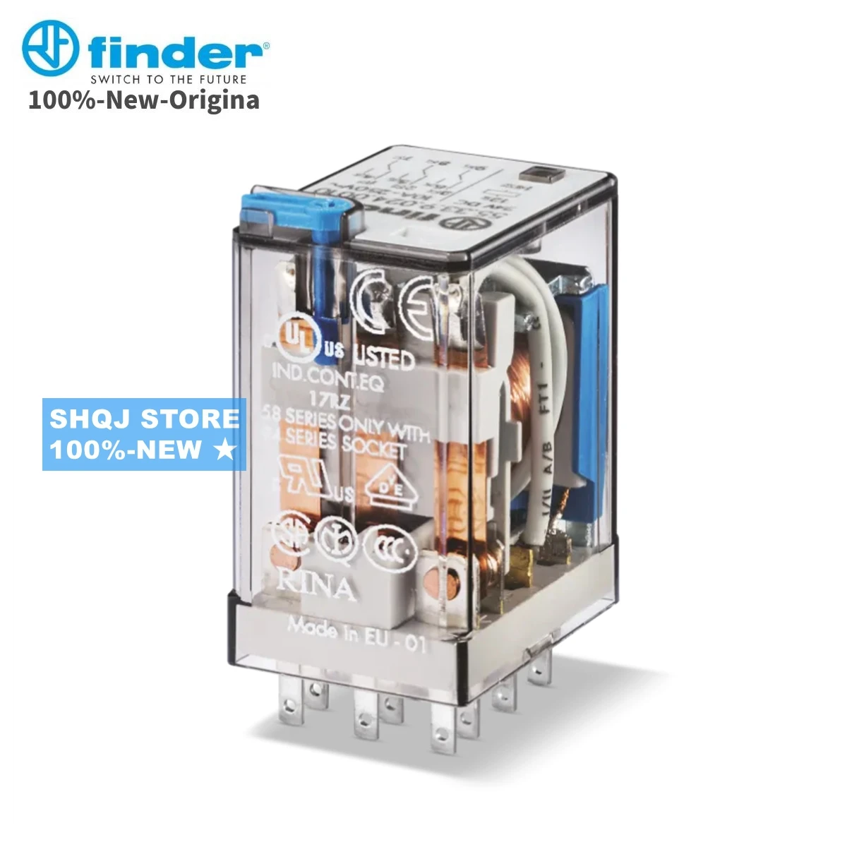 FINDER 100%-NEW 55.33.8.230.0010 55.33.9.024.0010 55.13.9.024.0000 94.03 3CO 11PIN 10A relay original