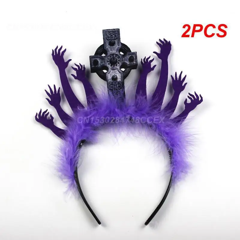 2PCS The Party Creativity Festival Spooky Highest Rating Weird Demand Halloween Party Headband Scary Makeup Headband Scary