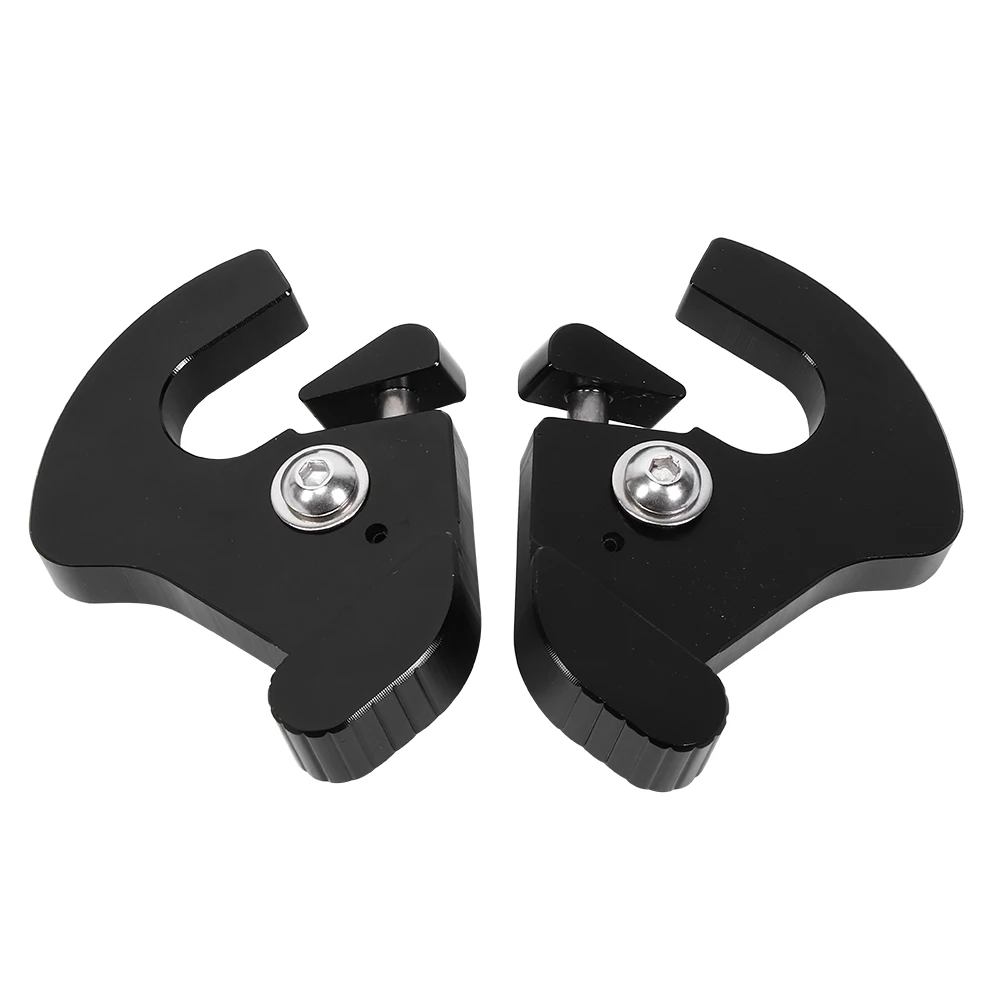 1Pair Left Right Rotary Sissy Bar Luggage Rack Docking Latch Clip Kit CNC Aluminium Fits For Touring