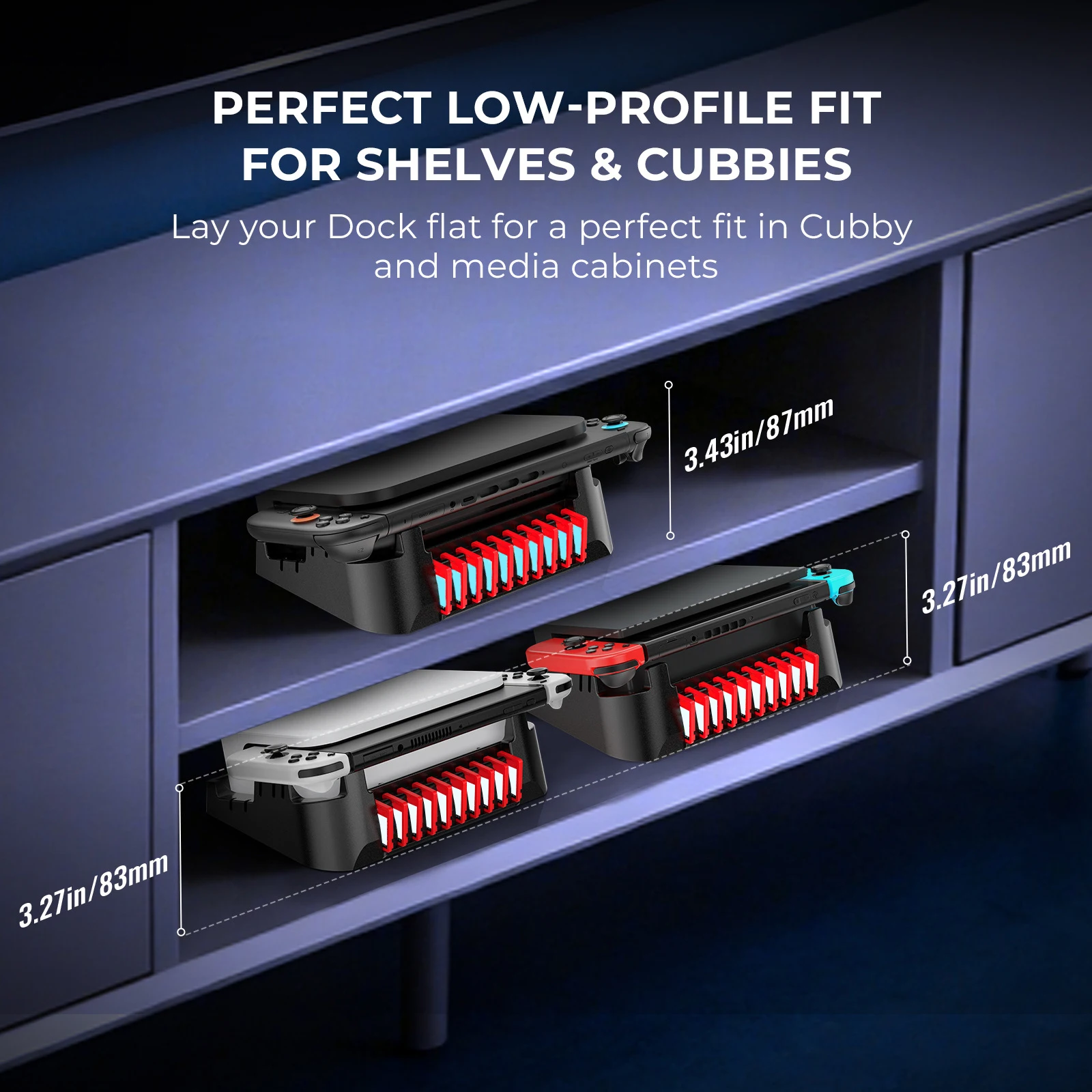 Game Console Host Storage Rack for Switch 2 Charging Dock Station Base Game Console Horizontal Base Stand Console Accessories