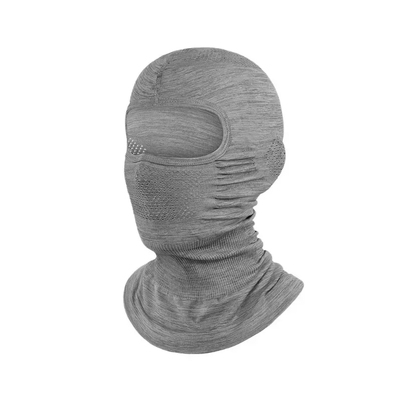 Camouflage Seamless Knit Neck Guard Head Cover Windproof Warm Cycling Face Mask for Motorcycle Helmet Liner Outdoor Sports