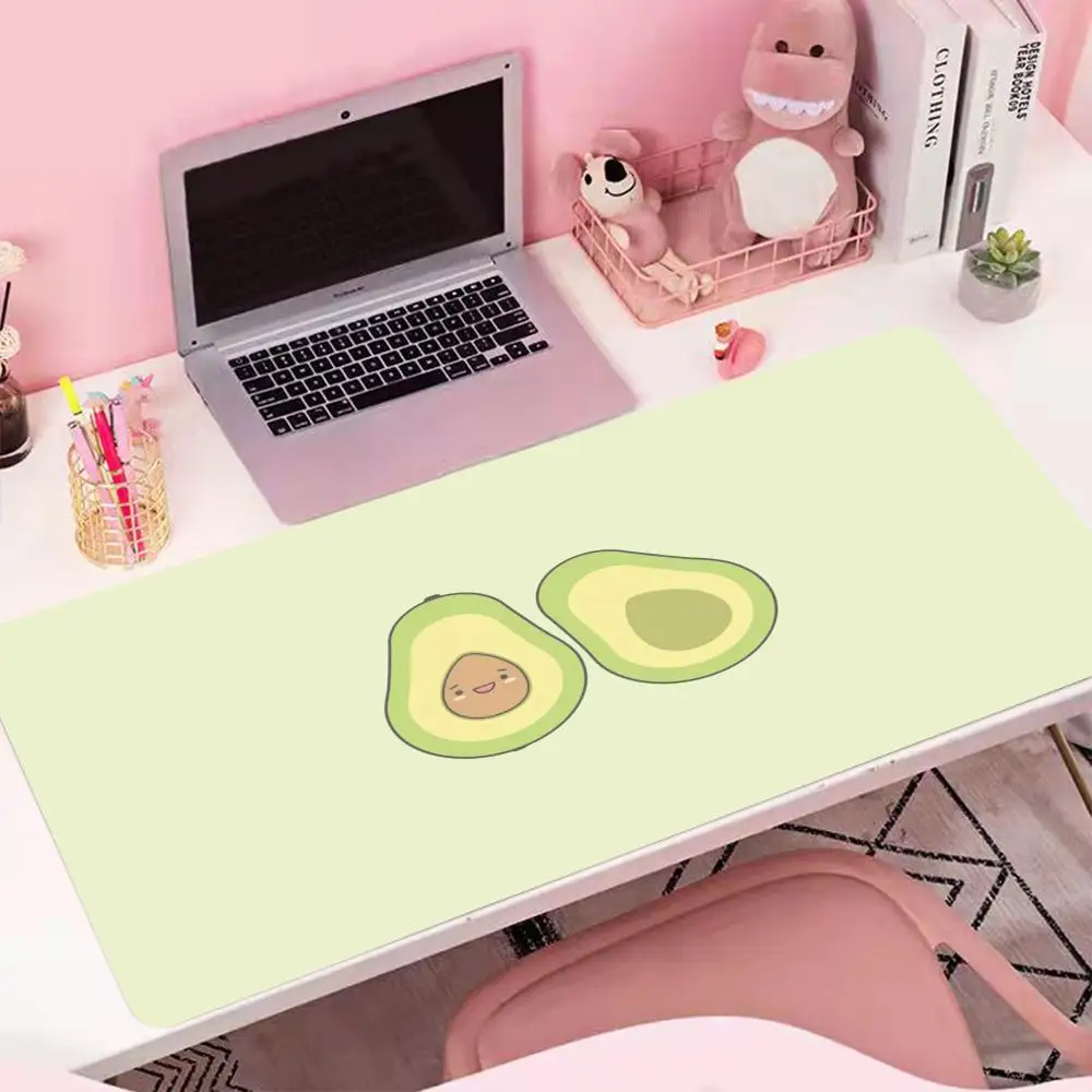 Rubber Keyboard Table Mat Avocado Printed Mouse Pad Gaming Accessories Computer Laptop Gamer Extended Large Anime Mouse Pad