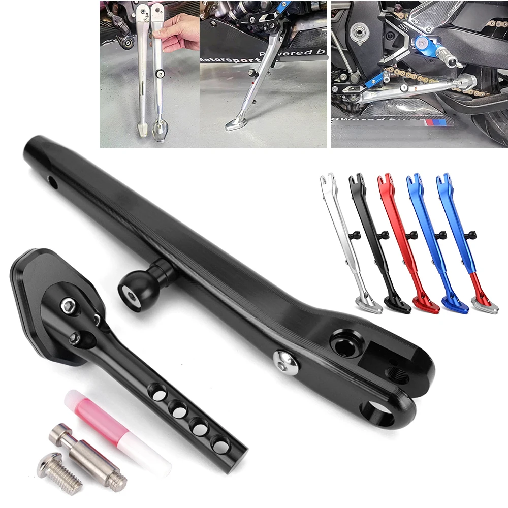 

CNC Aluminum Motorcycle Kickstand Foot Side Stand Extent Support For BMW S1000RR M1000RR S1000 M1000 S M 1000 RR 2019-2024